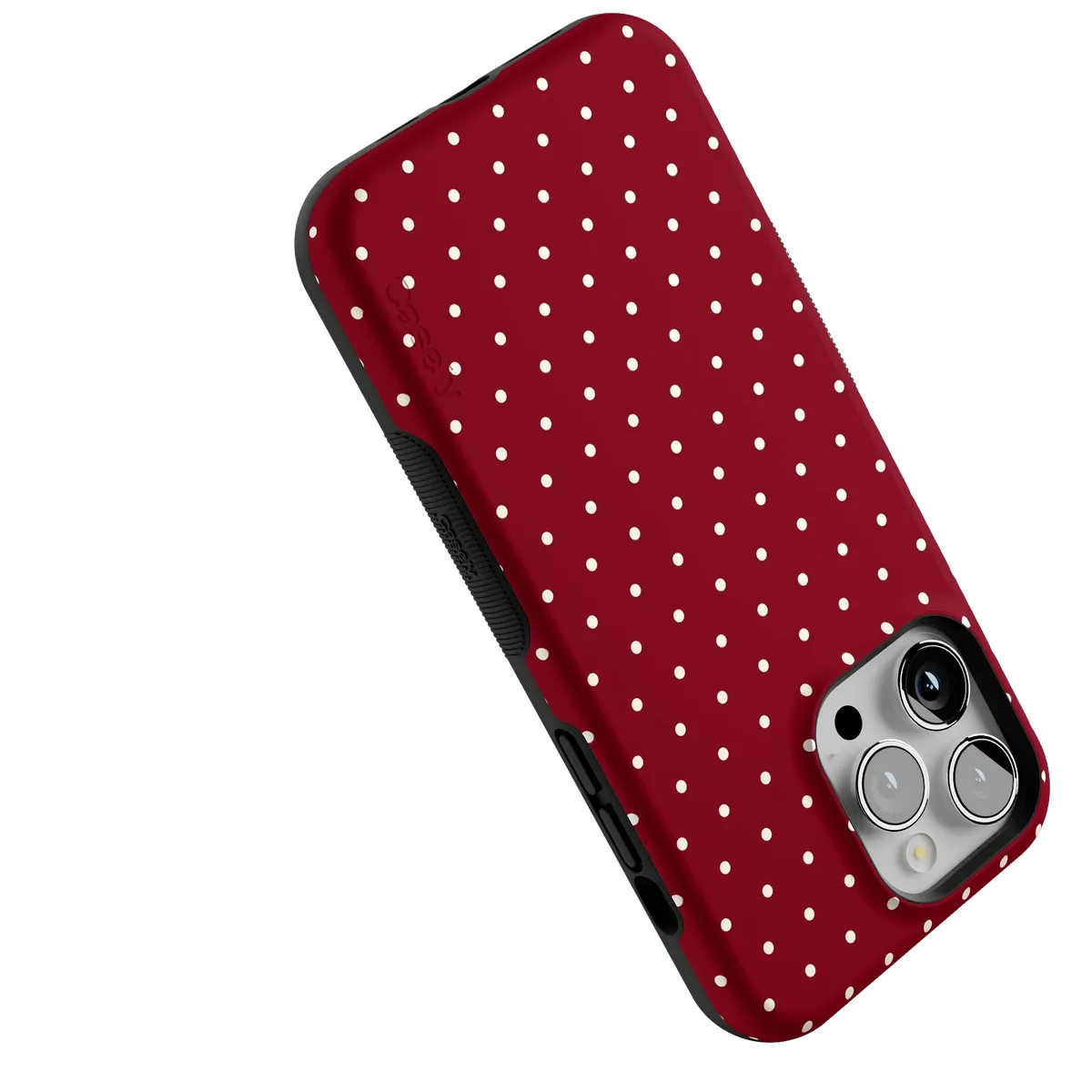 On the Dot | Maroon Polka Dot Case