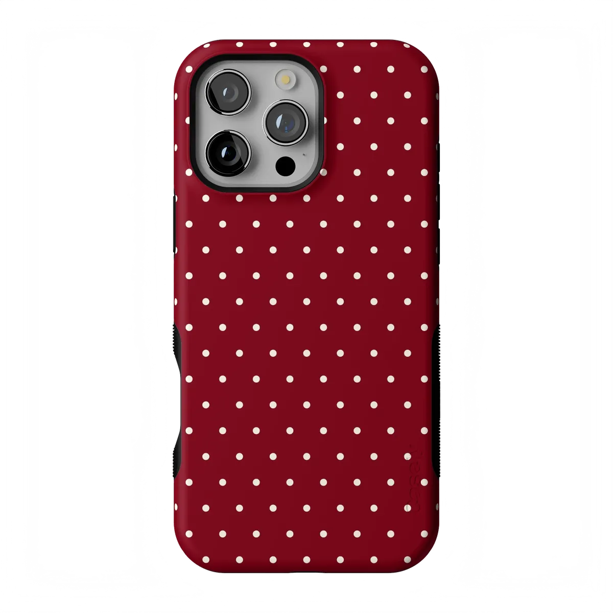 On the Dot | Maroon Polka Dot Case