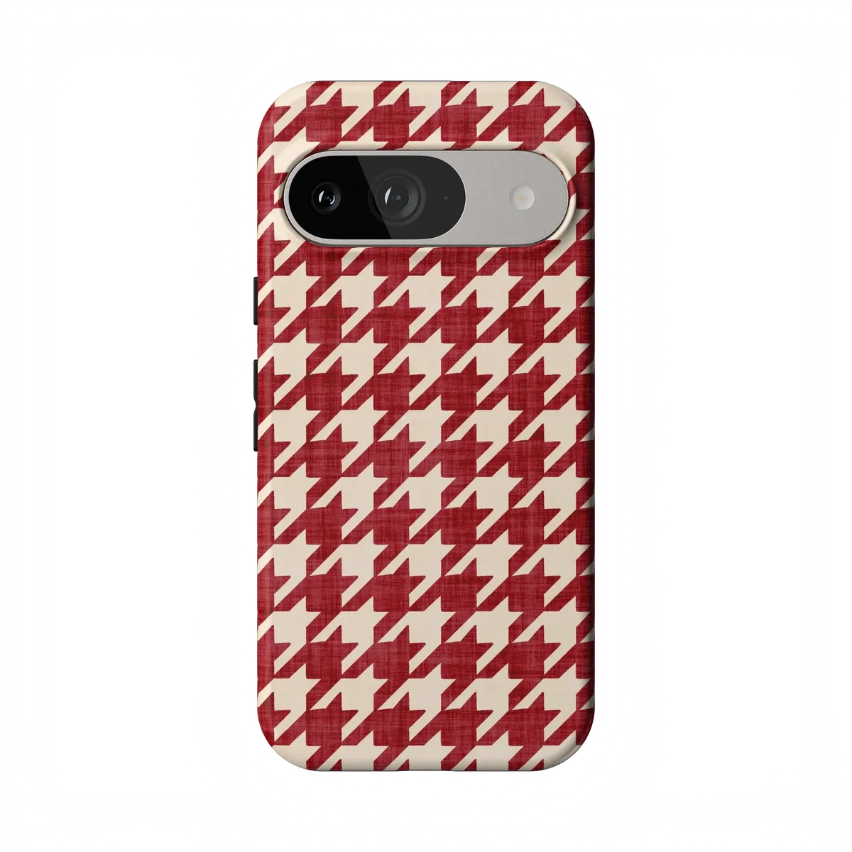Scarlet Stitch | Red Houndstooth Case