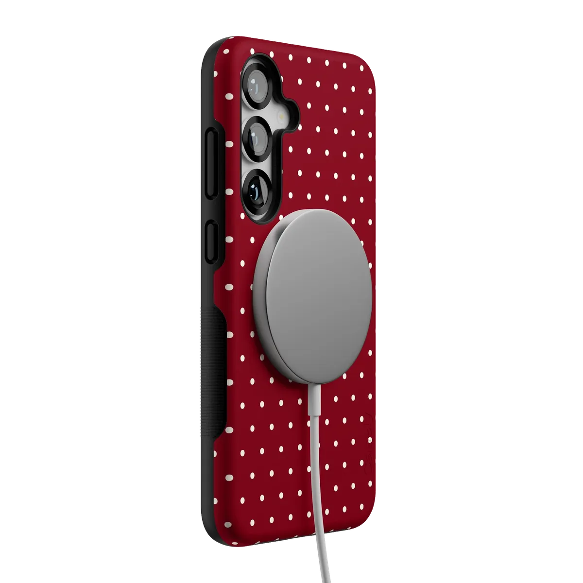 On the Dot | Maroon Polka Dot Case