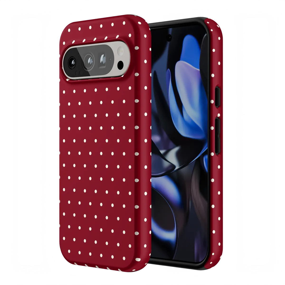 On the Dot | Maroon Polka Dot Case