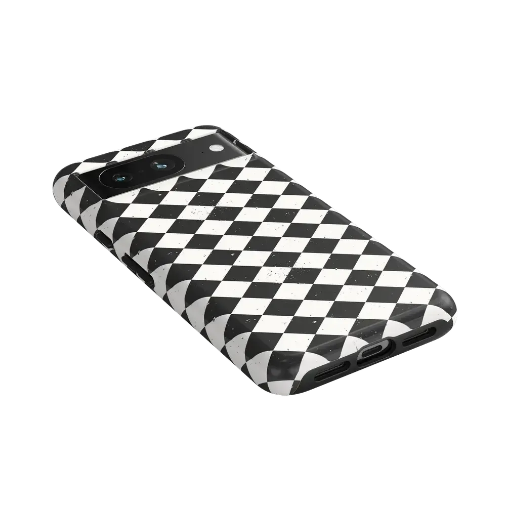 Salem's Hex | Black & White Checkered Case