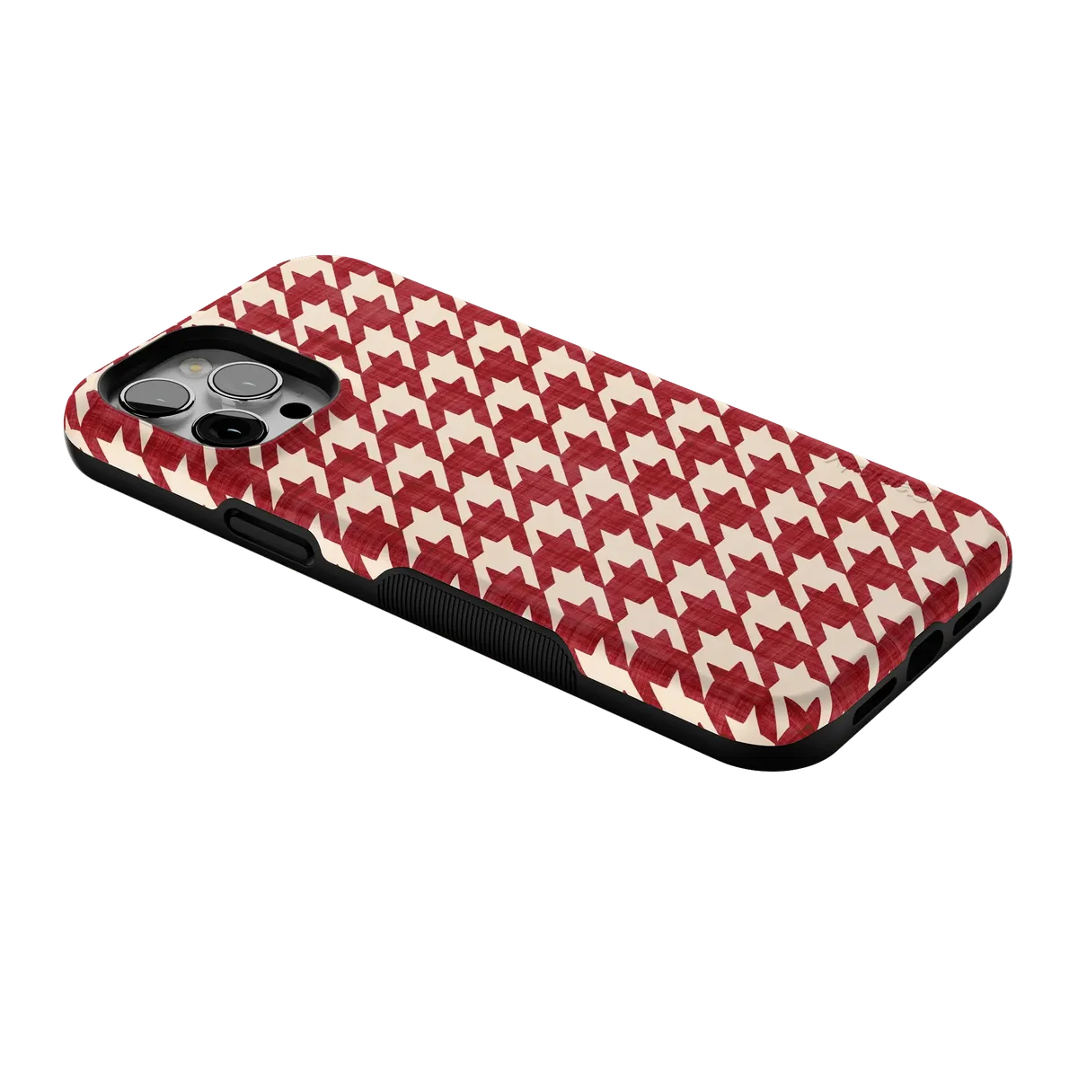 Scarlet Stitch | Red Houndstooth Case