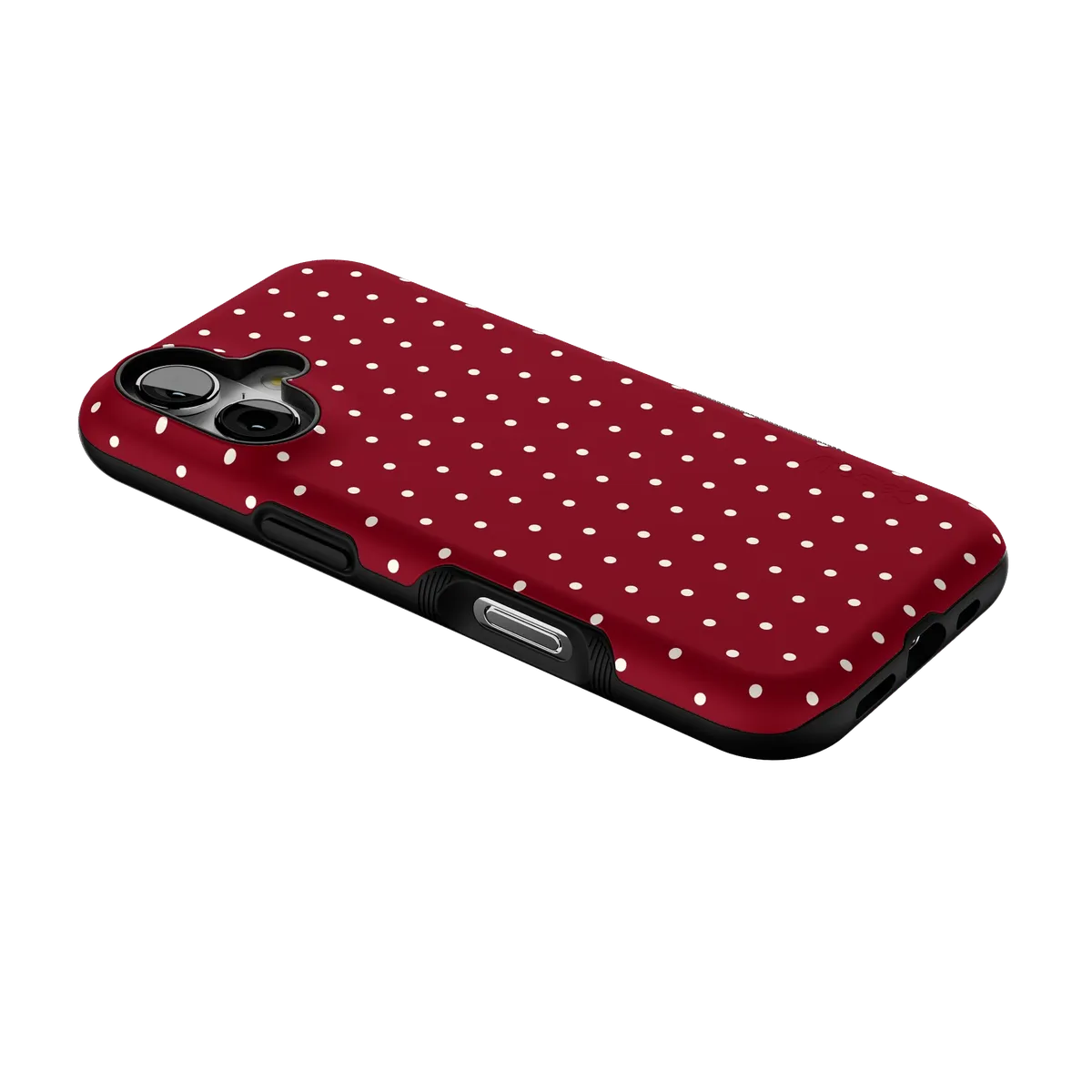 On the Dot | Maroon Polka Dot Case