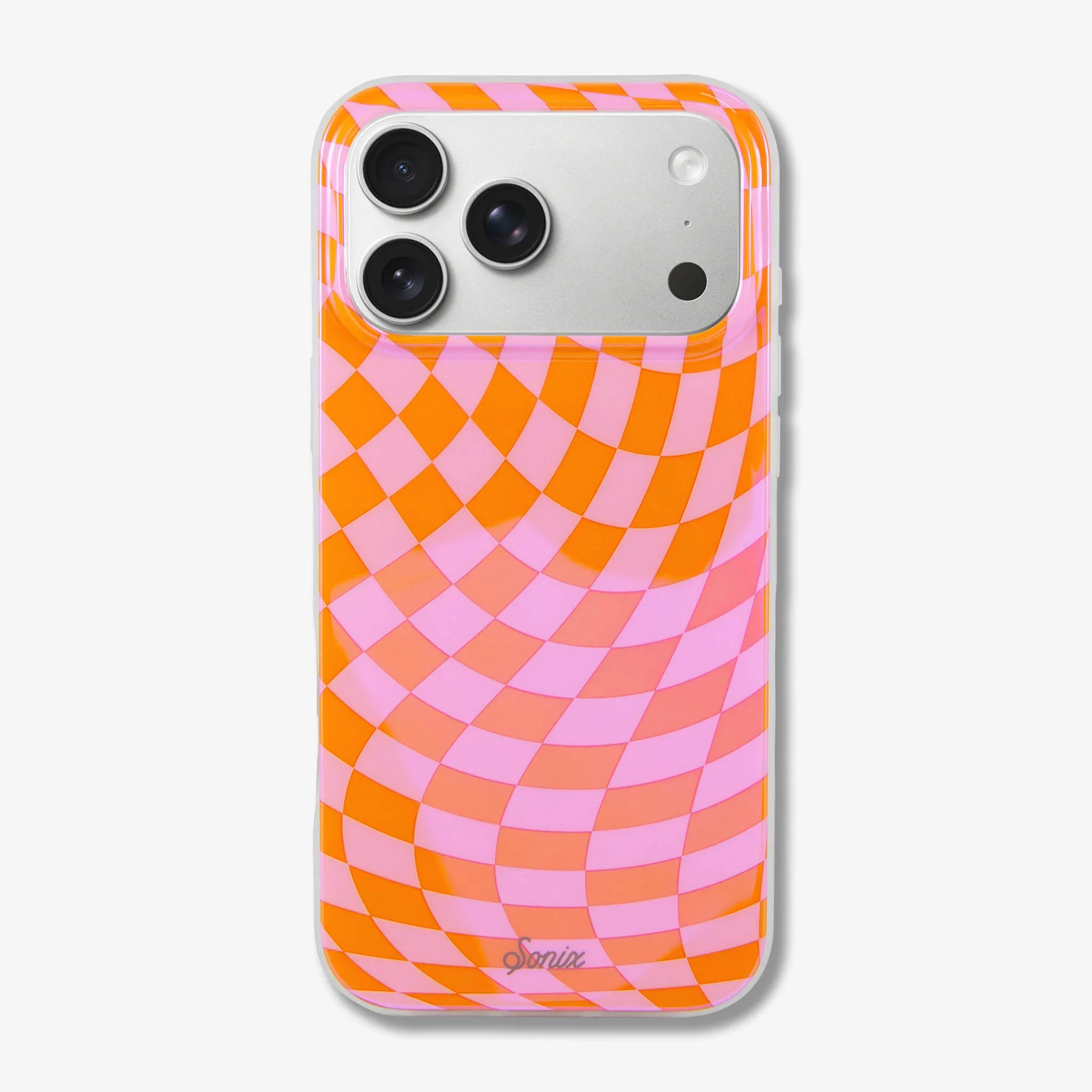 Checkmate Pink/Orange MagSafe® Compatible iPhone Case