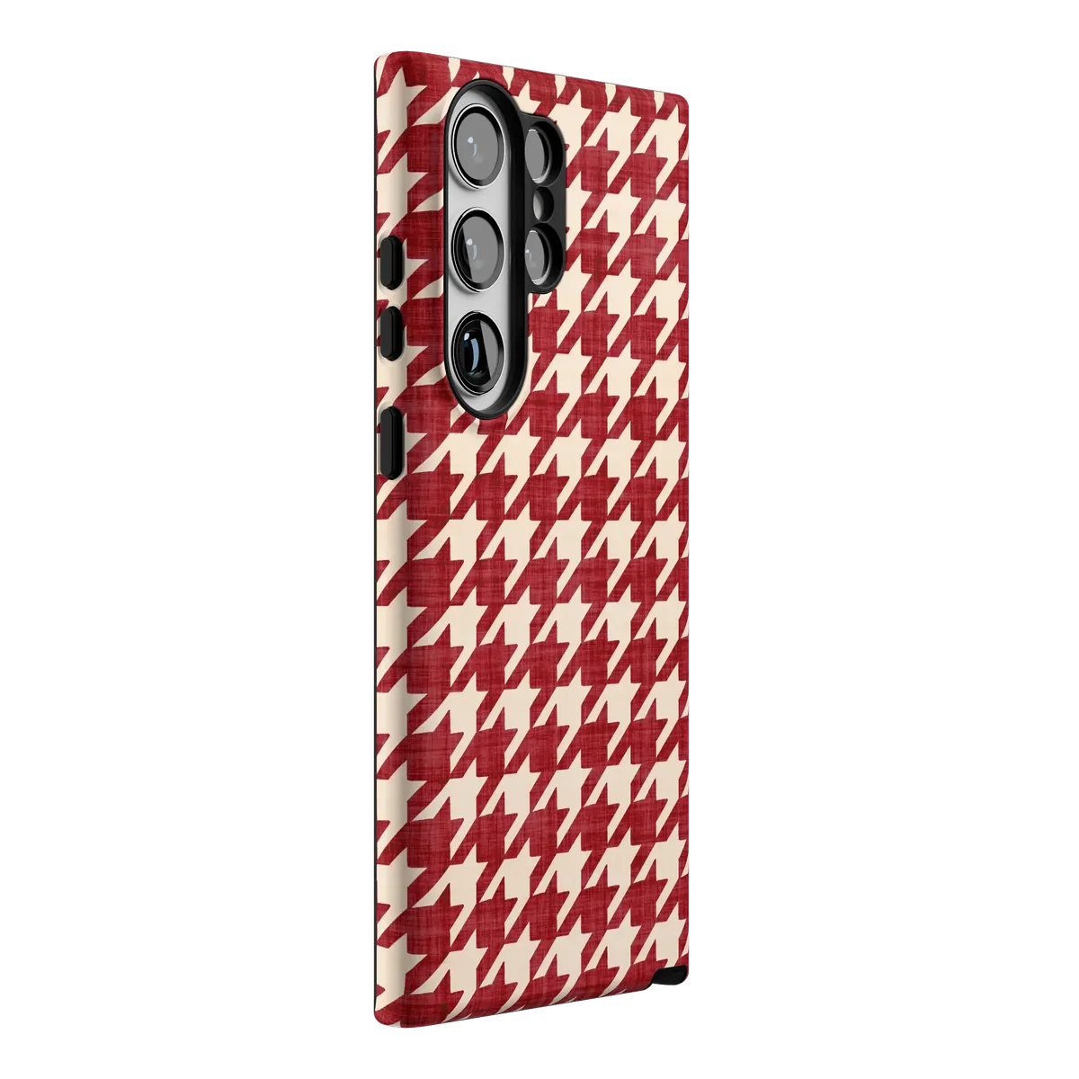 Scarlet Stitch | Red Houndstooth Case