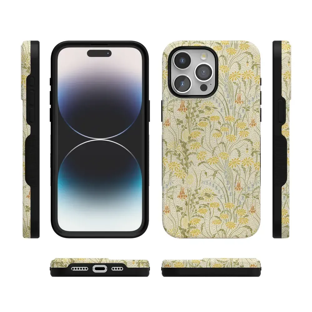 Boho Blooms | Golden Floral Case