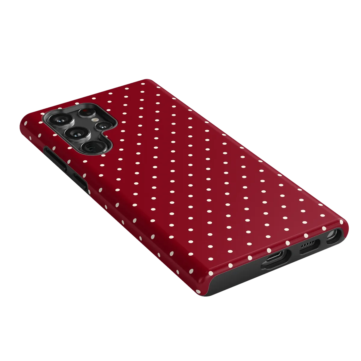 On the Dot | Maroon Polka Dot Case