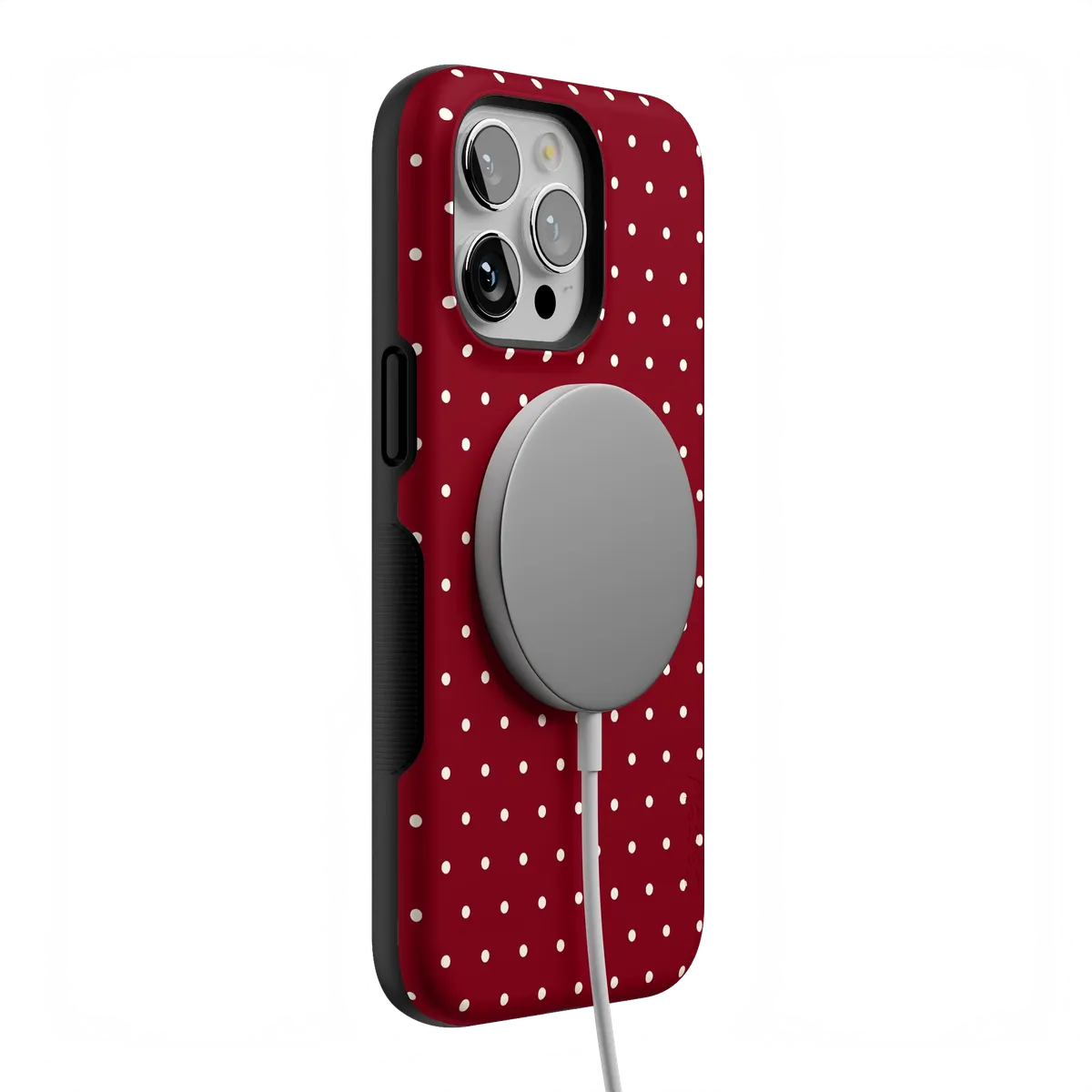 On the Dot | Maroon Polka Dot Case