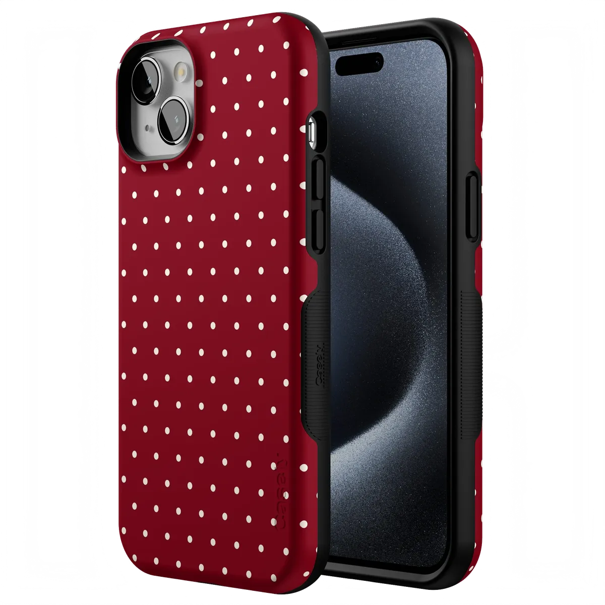 On the Dot | Maroon Polka Dot Case