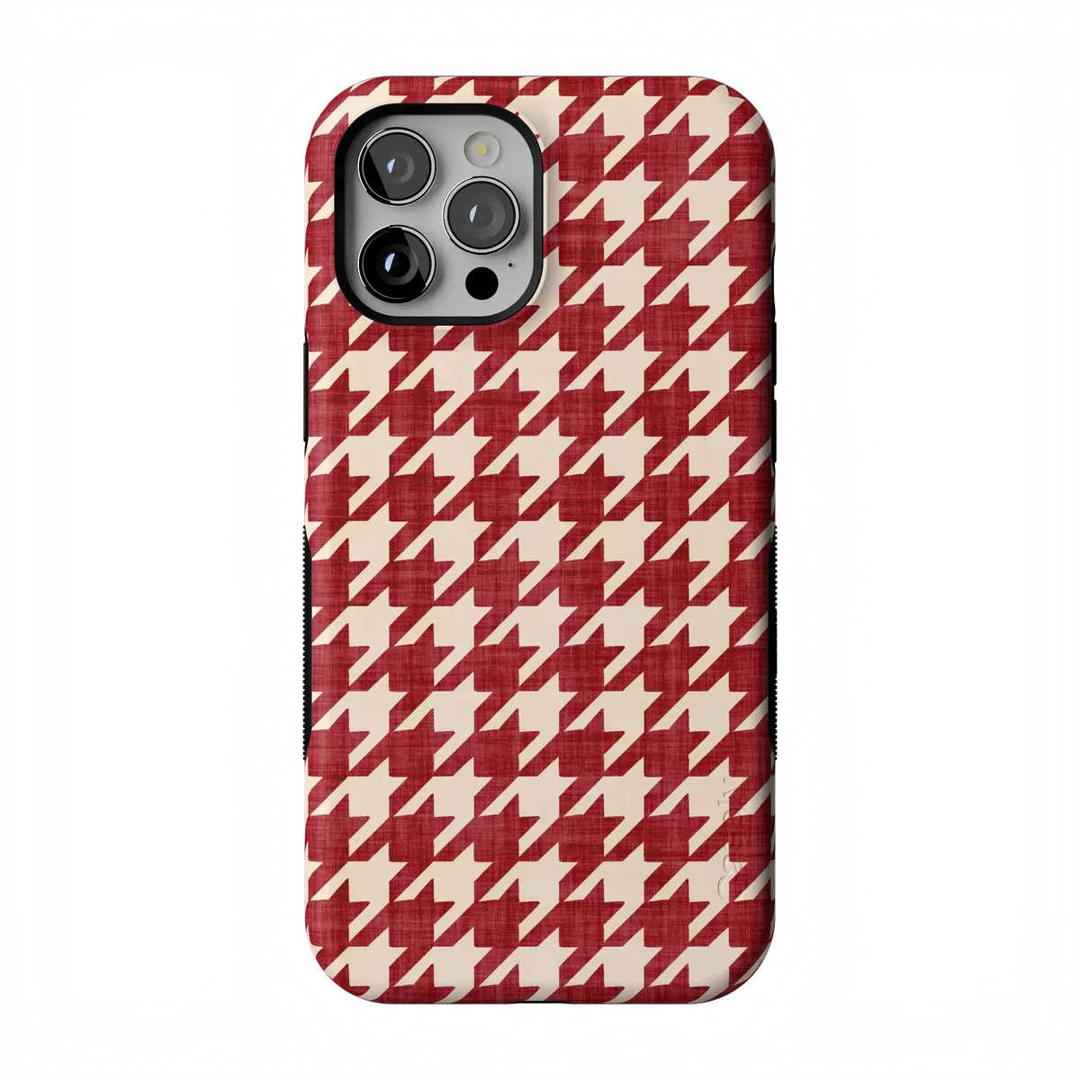 Scarlet Stitch | Red Houndstooth Case