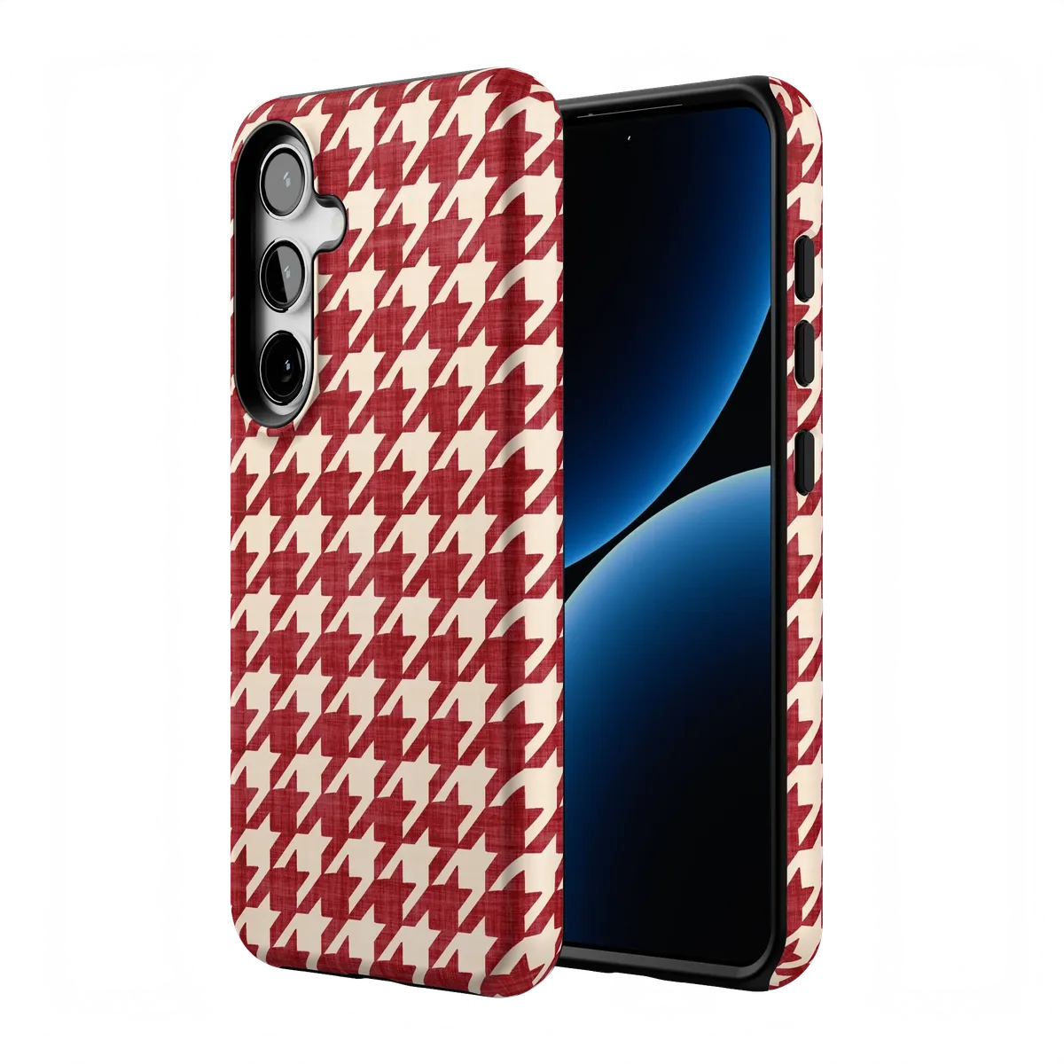 Scarlet Stitch | Red Houndstooth Case