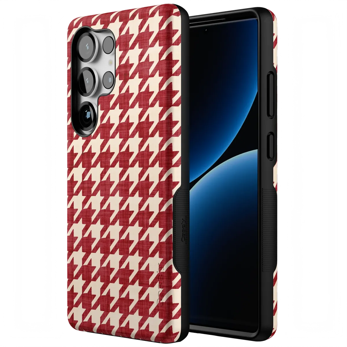 Scarlet Stitch | Red Houndstooth Case