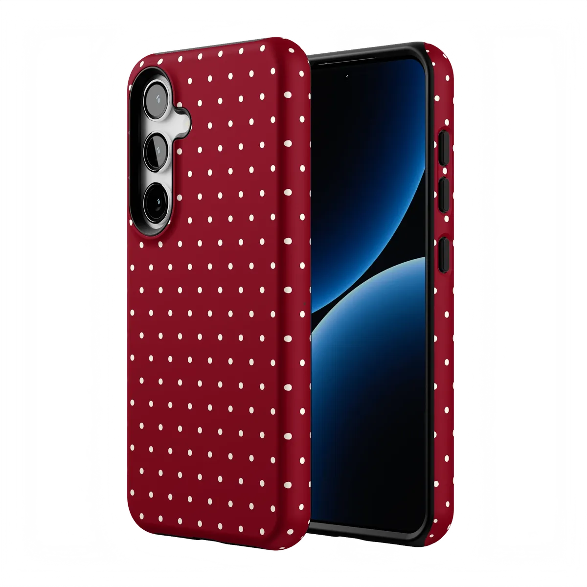 On the Dot | Maroon Polka Dot Case