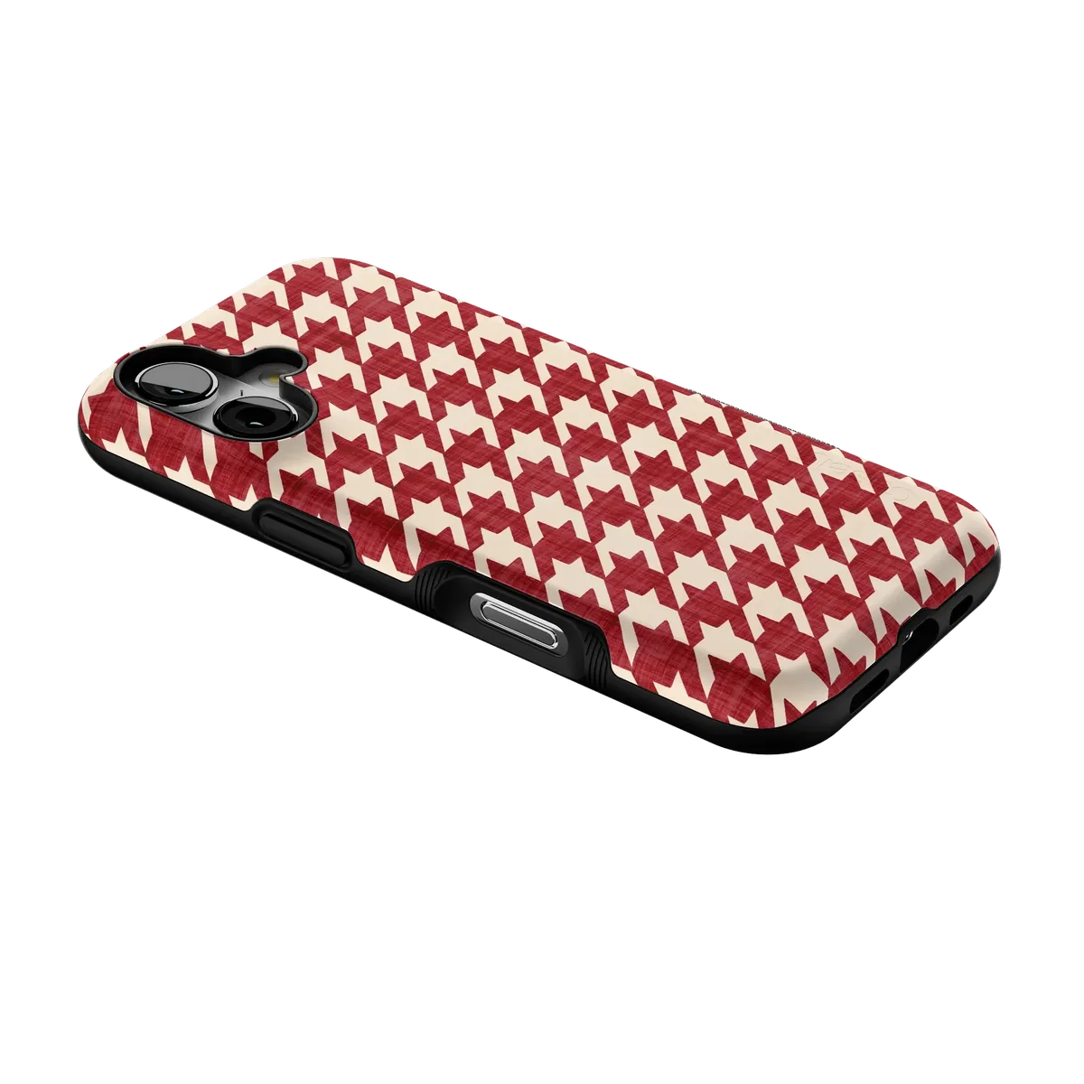 Scarlet Stitch | Red Houndstooth Case