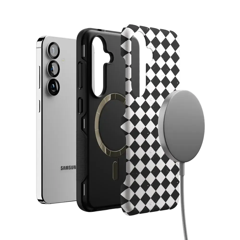 Salem's Hex | Black & White Checkered Case