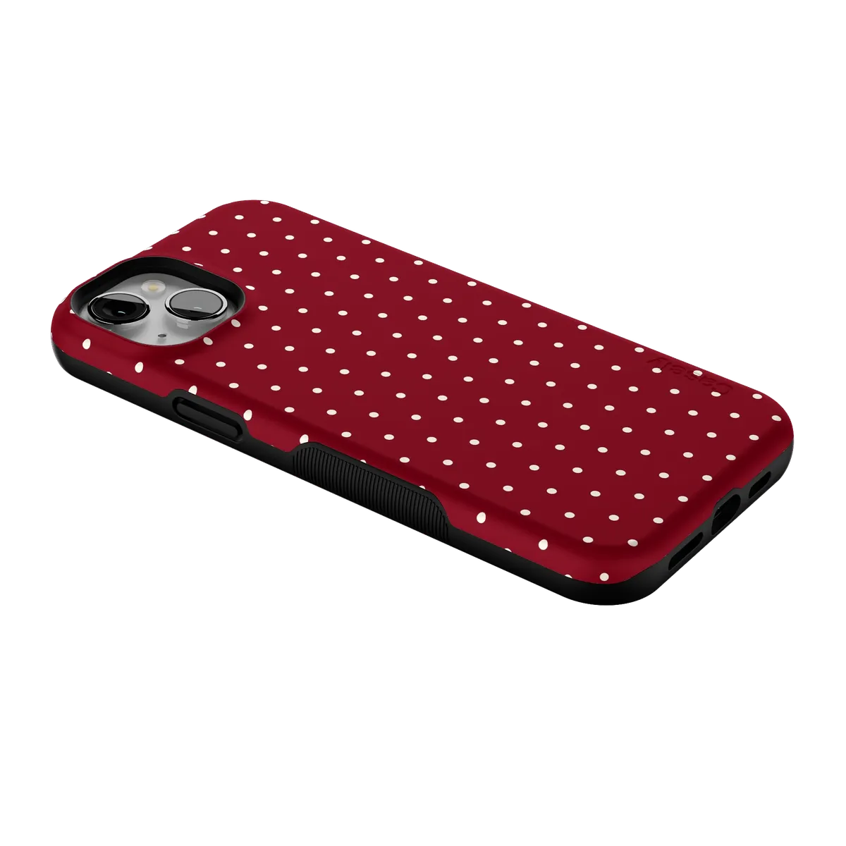 On the Dot | Maroon Polka Dot Case