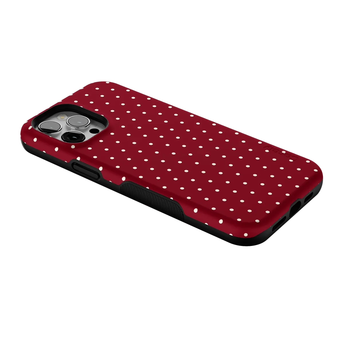 On the Dot | Maroon Polka Dot Case