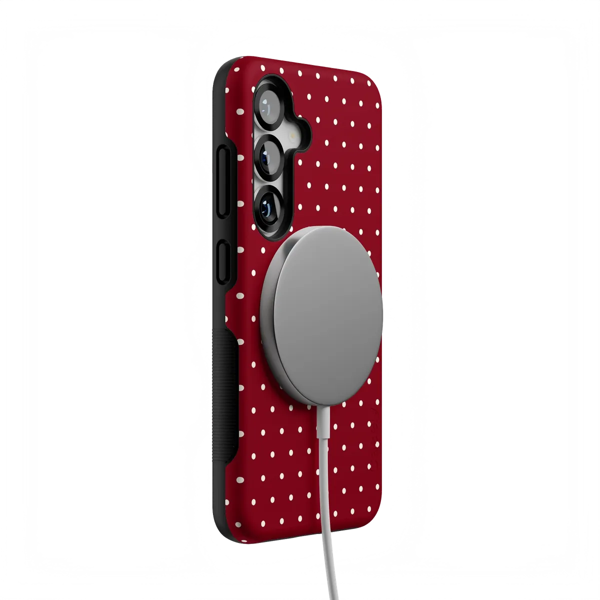 On the Dot | Maroon Polka Dot Case