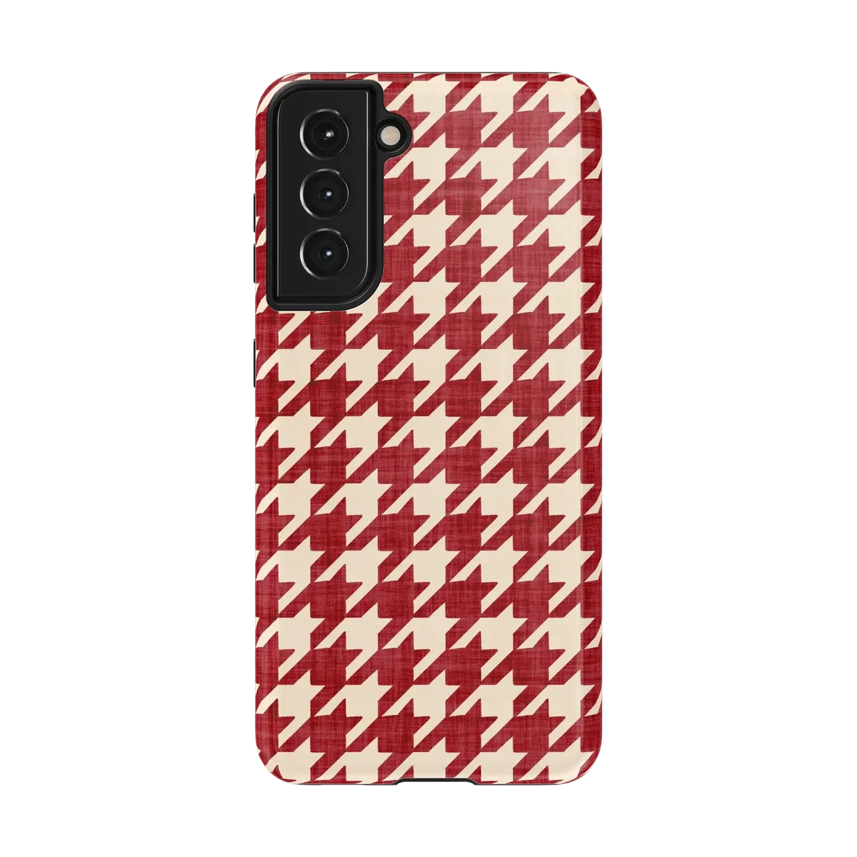 Scarlet Stitch | Red Houndstooth Case