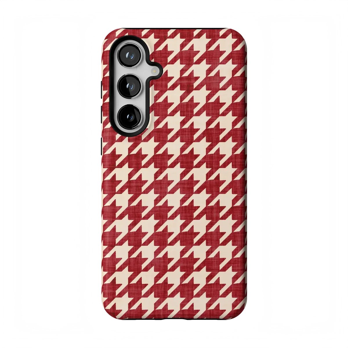 Scarlet Stitch | Red Houndstooth Case