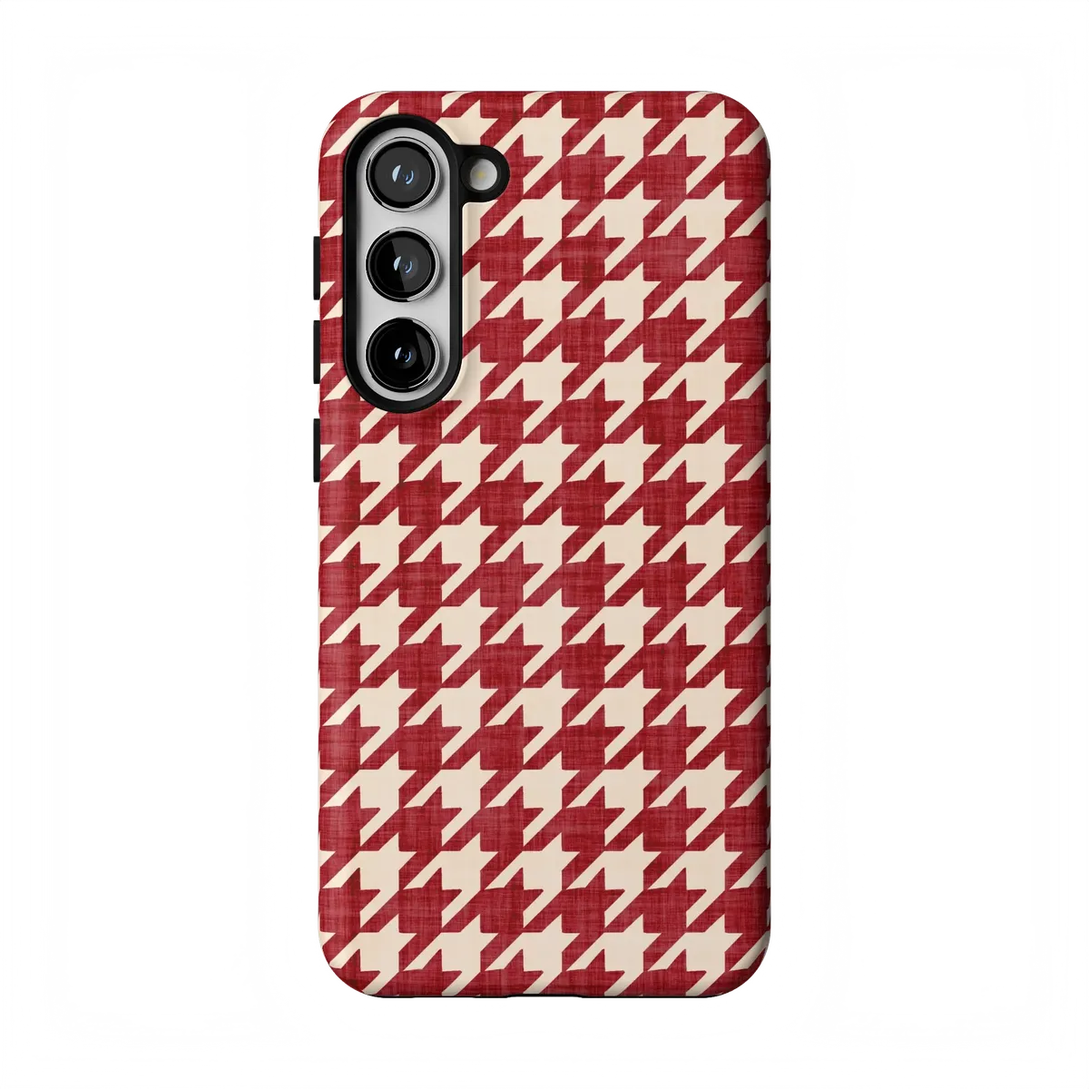 Scarlet Stitch | Red Houndstooth Case
