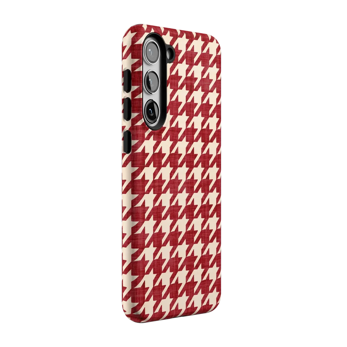 Scarlet Stitch | Red Houndstooth Case