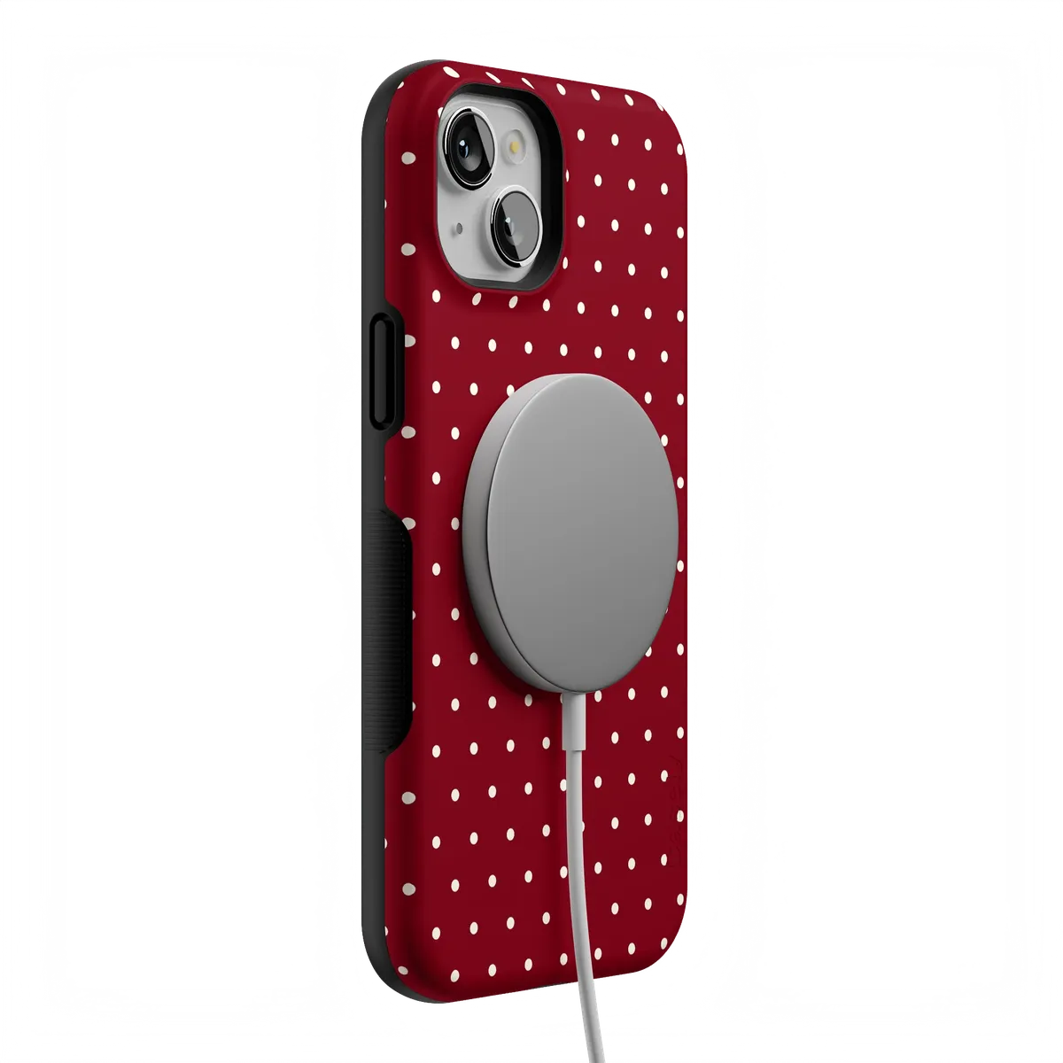 On the Dot | Maroon Polka Dot Case