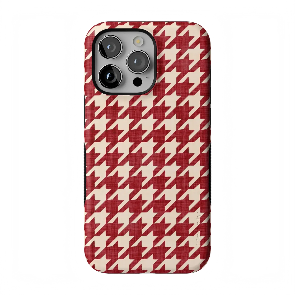 Scarlet Stitch | Red Houndstooth Case