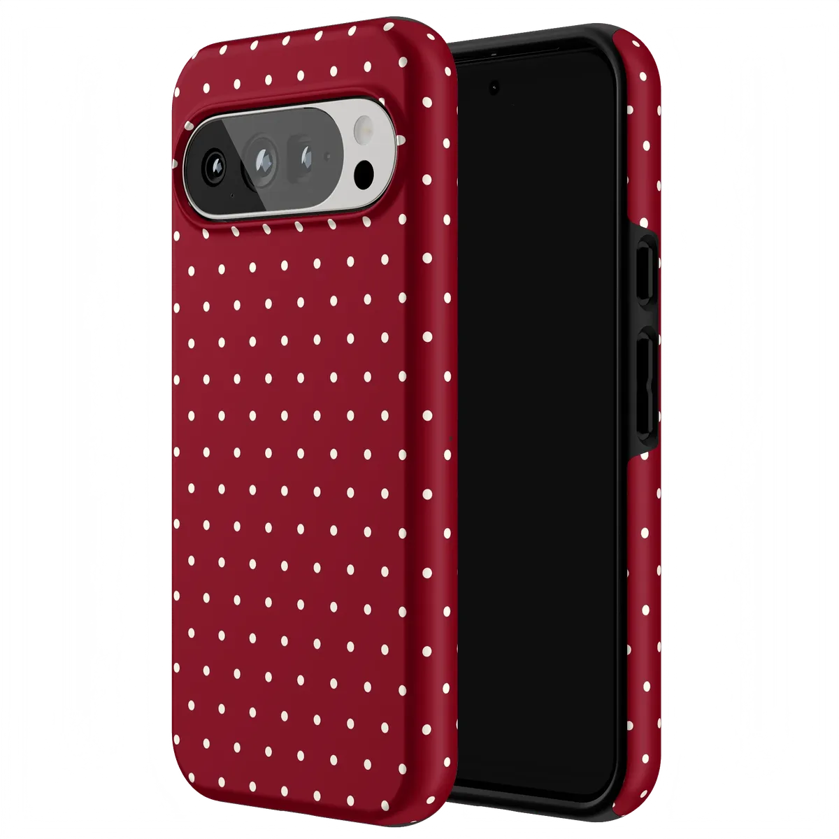 On the Dot | Maroon Polka Dot Case