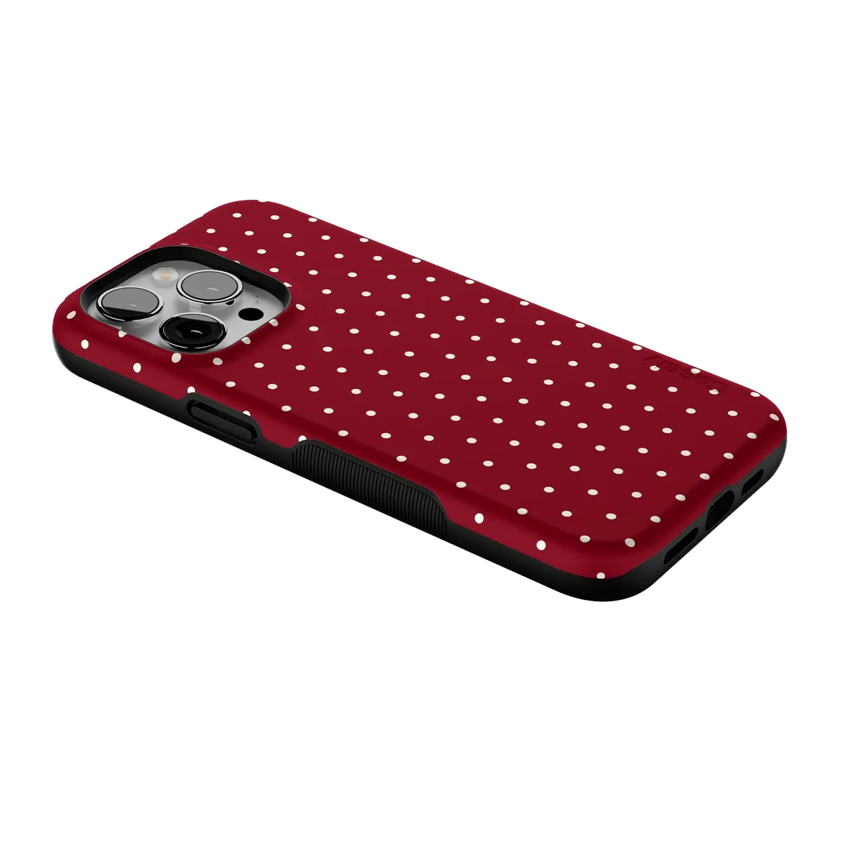On the Dot | Maroon Polka Dot Case