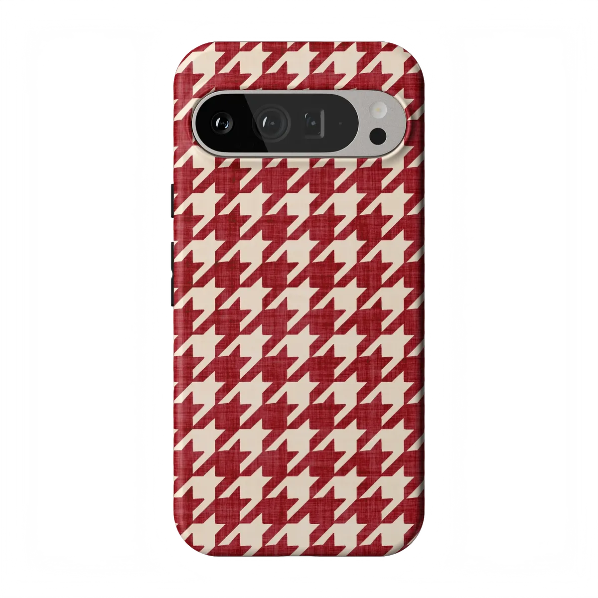 Scarlet Stitch | Red Houndstooth Case
