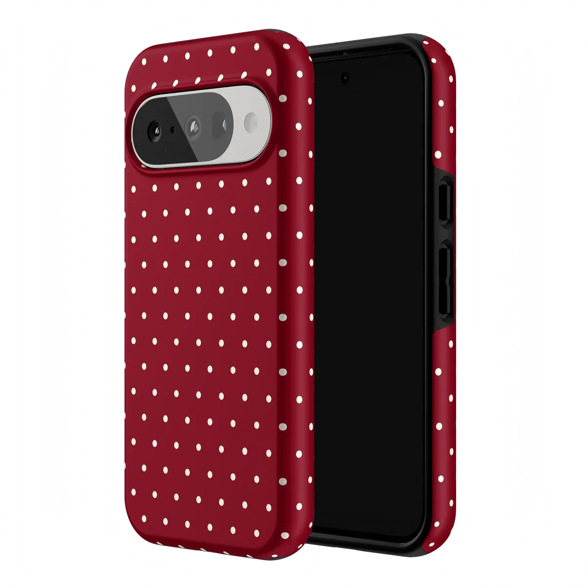 On the Dot | Maroon Polka Dot Case