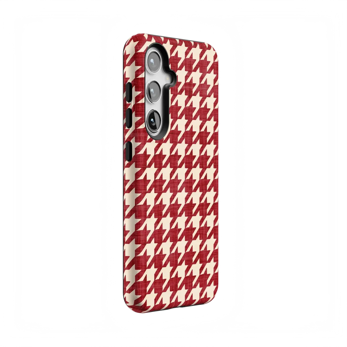 Scarlet Stitch | Red Houndstooth Case
