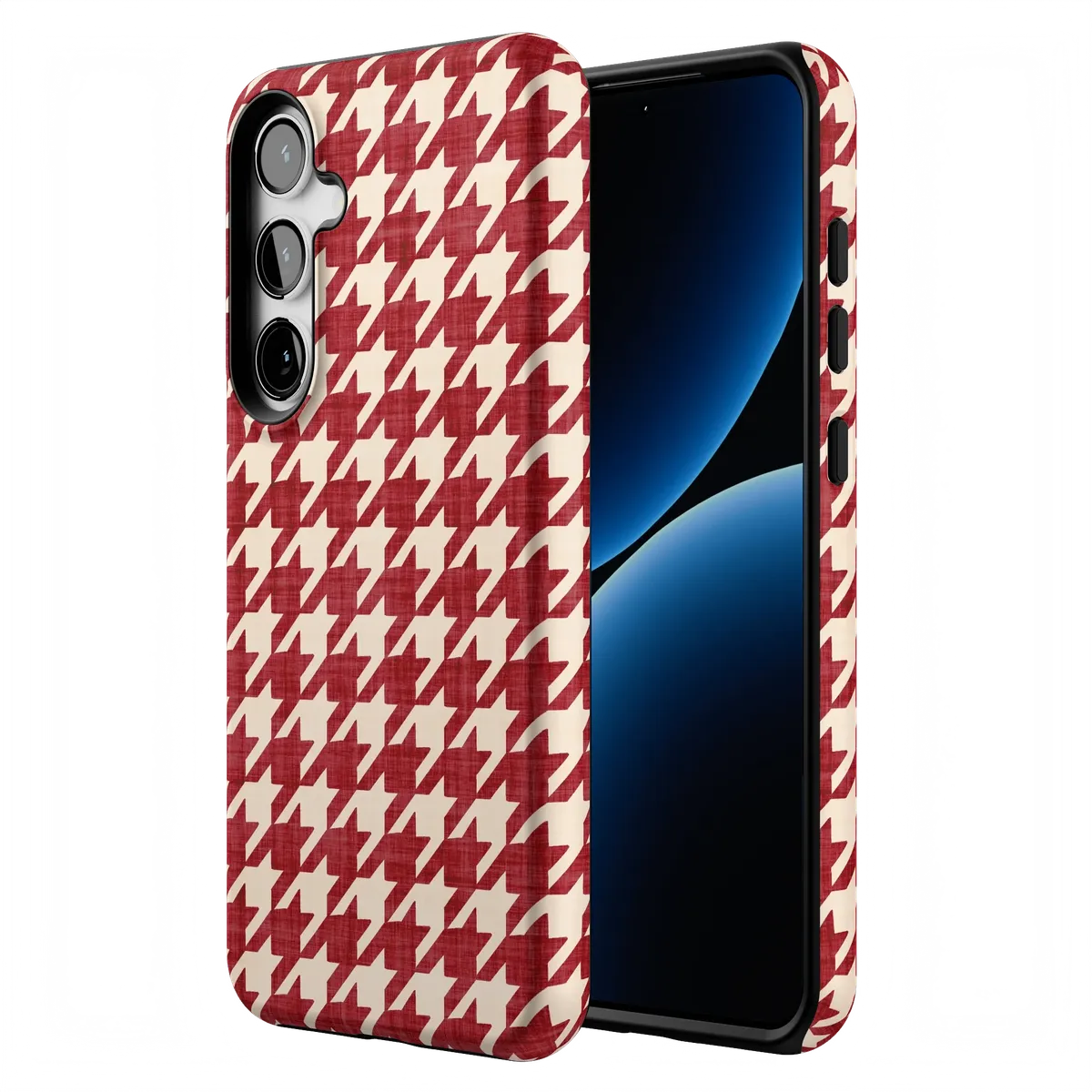 Scarlet Stitch | Red Houndstooth Case
