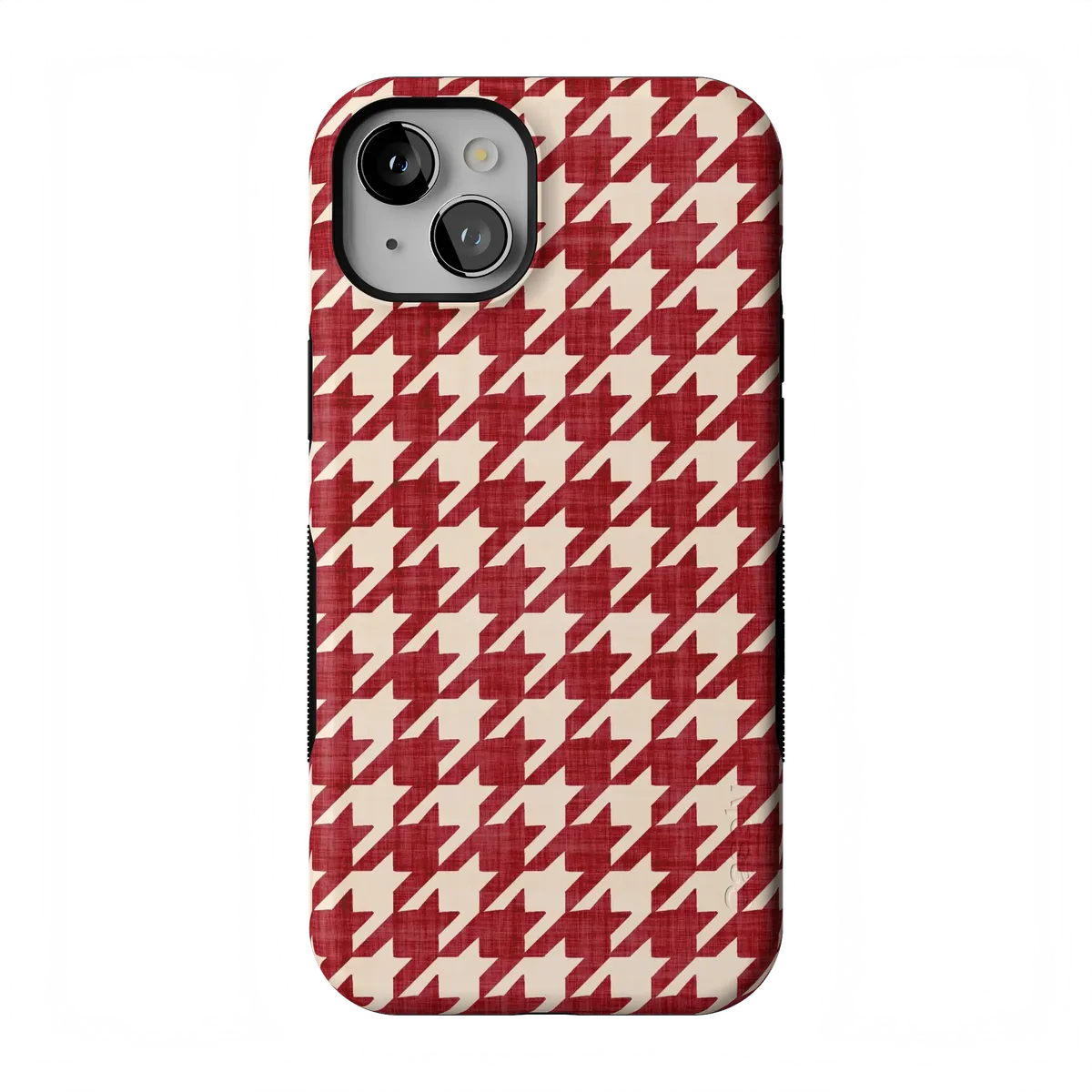 Scarlet Stitch | Red Houndstooth Case