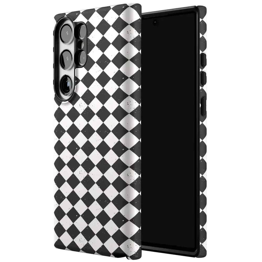 Salem's Hex | Black & White Checkered Case