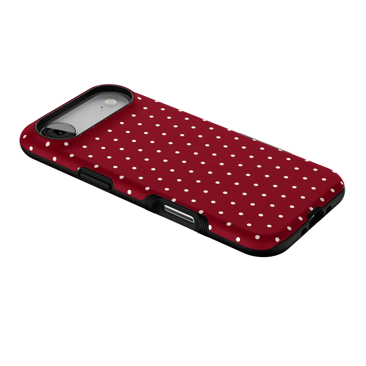 On the Dot | Maroon Polka Dot Case